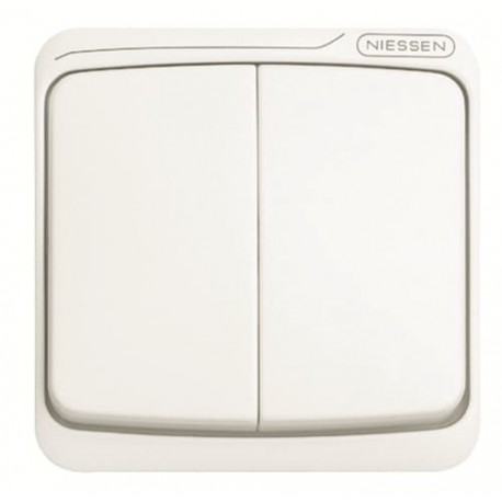 NIESSEN 2CLA871100A1101 2CLA871100A1101 8711 BA NIESSEN Tecla doble interruptor-conmut